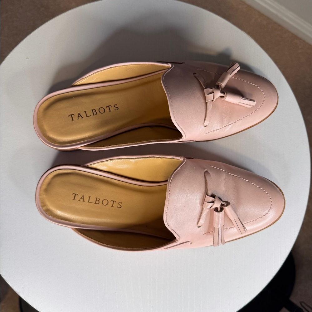 Talbots Pink, Tan Slides Shoes - Size 7.5 - Picture 2 of 5